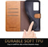SUANPOT Galaxy Note 20 Ultra 5G Wallet Case - RFID Blocking Leather, Card Holder, Flip Folio, Light Brown...