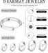 DEARMAY 5 Pairs Silver Huggie Hoop Earring Sets for Women, S925 Sterling Silver Post Small Cubic Zirconia Earrings Jewelry Hypoallergenic Trendy W...