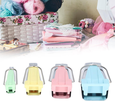 Sewing Accessories, Perfectly Matched Fast Affordable 4pcs Total Bias Tape Maker Set for Sewing Quilting for DIY Patching Work Supplies...
