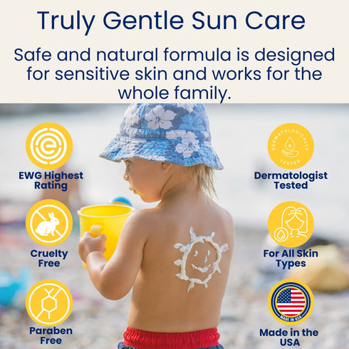 TruKid Daily Mineral Sunscreen SPF 30 - All Natural Kids & Baby Sunscreen for Face & Body, Non-Toxic Zinc Oxide Sunblock Protection for Sensitive ...