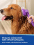 Dog Bath Brush, Pet Grooming Brush for Dogs and Cats, Dog Bath Scrubber for Short and Long Hair Pets, Versatile Pet Brush for Bathing, Grooming an...