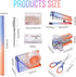 Bisofice Red Purple Acrylic Office Supplies Set Office Set 8 Piece Desk Accessories Set, Desktop Stapler, Tape Dispenser, Scissors Set, Paper Clip...