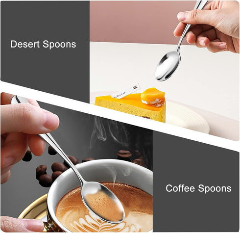 SONGZIMING Demitasse Espresso Spoons, Mini Coffee Spoon, 18/10 Stainless Steel Small Spoons for Dessert, Tea,Set of 8...