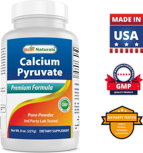 Best Naturals Calcium Pyruvate Powder 8 OZ (8 OZ (Pack of 1))...