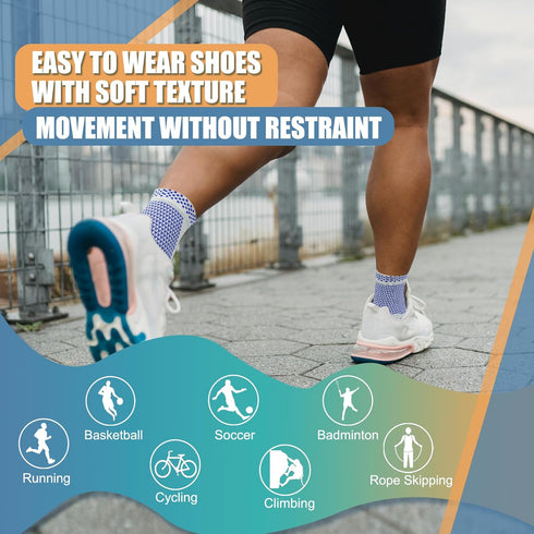 Copper Ankle Brace, Copper Infused Ankle Support Compression Sleeve for Men & Women, for Foot Pain Relief,Sprained Ankle, Achilles Tendonitis,Reco...