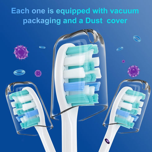 Replacement Toothbrush Heads Compatible with Philips Sonicare - for Electric Toothbrush Brush Heads (Click-on/Snap-on),KD-D2...