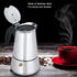 Stainless Steel Coffee Maker, Moka Pot Espresso Coffee Maker Stovetop Espresso Maker Portable Electric Heating Espresso Coffee Maker for Home Offi...