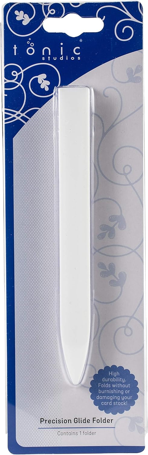 Tonic Studios Teflon Bone Folder - Scoring Tool and Craft Paper Creaser for Card Making, Scrapbooking, and Book Binding - Smooth and Non Damaging,...