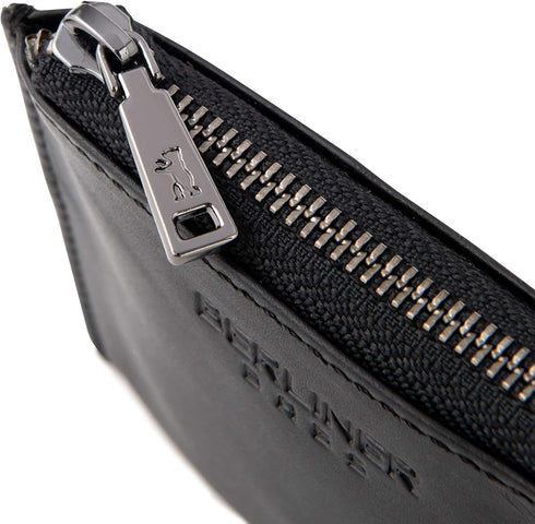 Berliner Bags Premium Leather Coin purse Mark, Mini Wallet with Zipper for Men and Women...