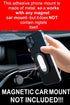 Phone Holder Foldable Phone Stand Phone Ring Holder Finger Kickstand 360° Rotation Cell Phone Stand Metal Phone Grip for Magnetic Car Mount Sticky...