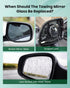 SCITOO Left Side Mirror Glass Replacement for 1999-2016 for Ford F-250 F-350 F-450 F-550 Super Duty 2000-2005 for Ford Excursion Manual Towing Mir...