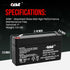 Casil 6V 1.3Ah SLA/AGM Replacement Battery – Maintenance-Free, Compatible with GE Interlogix 60-914, GE Simon 3, and GE Simon XT Panels...
