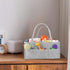 PHILORN Diaper Caddy Organizer, Extended 15-inch Baby Diaper Caddy with Dividers, Car Diaper Caddy, Diaper Caddy for Changing Table, Felt Diaper C...
