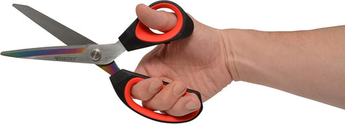 Westcott 17780 9.5-Inch Tailor Scissors for Crafting, Red/Black...