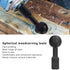 Ball Grinding Head, 5/8-11 Threads for 4 1/2 and 5 Inch Angle Grinder, Wood Carving Burrs Carbon, Carbon Steel Ball Grinding Head Power Carving To...