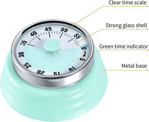 LAOPAO Kitchen Countdown Timer - Magnetic Mechanical Timer, No Battery Required...