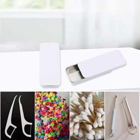 2Pcs Dental Floss Portable Case, Dental Floss Dispenser, Refillable Glide Floss Storage Container,Organizer Box for Portable Travel Flossing Solut...