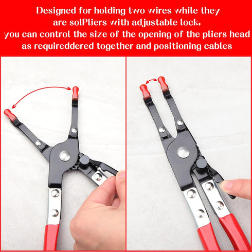 SPEEDWOX Soldering Aid Pliers Welding Pliers Soldering Clamp Soldering Helping Hand Tools Wire Welding Clamp Pick?Up Tool Wire Soldering Pliers We...