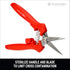 Corona FS 3214D ComfortGEL Leaf & Stem Micro Snips, Pack of 1, Orange...
