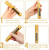 5 Golden Acrylic Paint Marker Pens, 15mm Jumbo Felt Tip, Acrylic Paint Markers for Rock Painting, Stone, Ceramic, Glass, Wood, Canvas, DIY Crafts ...