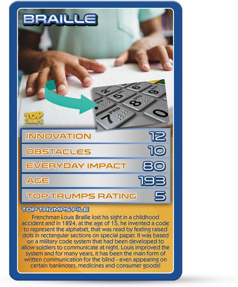 Top Trumps Extraordinary Engineering STEM Classic Card Game,learn about Roller Coasters, Braille and International Space station, educational gift...