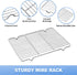Baking Sheet with Cooling Rack (1 Cookie Sheet + 1 Baking Rack), Stainless Steel Small Baking Sheet Pan with Wire Rack, Toaster Oven Pans Size 10....