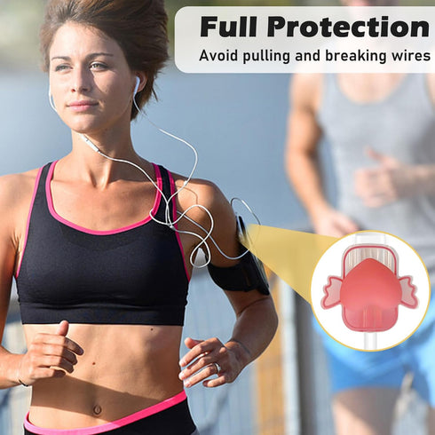 Wings Cable Protector for Apple Charger with Cute 3D Pink Love Heart Design, Data Line USB Charger Cover Wire Cord Saver DIY Charger Protector Com...