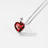 MichooyelS925 3.6 cttw Rhodolite Garnet Pendant Necklace Heart Solitaire Gemstone Sterling Silver Valentine's Day Wedding Birthstone Jewelry For W...