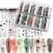 10 Rolls Traditional Chinese Style Nail Foil Transfer Stickers Ink Painting Chinese Characters Pattern Nail Foil Sheets Transfer Foils Stickers Cl...