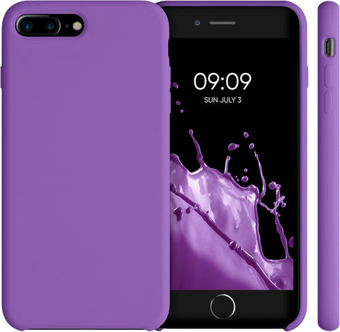 kwmobile Case Compatible with Apple iPhone 7 Plus/iPhone 8 Plus Case - TPU Silicone Phone Cover with Soft Finish - Orchid Purple...