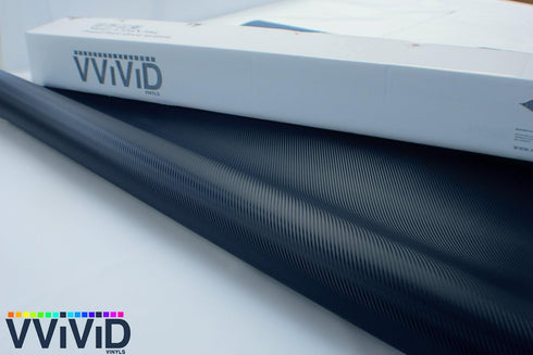 VViViD XPO Dry Carbon Fiber Navy Blue 1ft x 5ft Vinyl Wrap Roll with Air Release Technology...