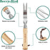 Berry&Bird Hand Weeder Tool, Stainless Steel Gardening Weed Puller, 12.1" Manual Weeding Removal Cutter Tool with Ash Wood Handle for Planting, We...