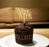 24 Pack of Mr & Mrs Cupcake Picks Gold Glitter Wedding Cucpake Toppers Bridal Baby Shower Party Supplies...