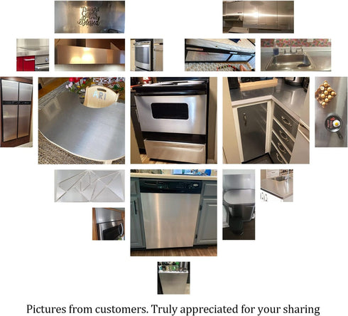 Livelynine Brushed Nickel Peel and Stick Wallpaper Silver Stainless Steel Contact Paper for Appliances Dishwasher Fridge Refrigerator Wrap Cover A...