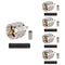 PL-259 UHF Male Plug Crimp Coax Connector Adapter for RG58 LMR195 3D-FB RG142 KSR195 RG400 Cable (Pack of 5)...