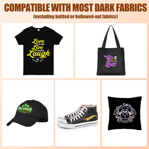 Dark Transfer Paper 8.5" x 11" - 20 Sheets, Iron On Transfer Paper for t Shirts Heat Press...