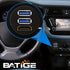 BATIGE Dual USB 3.0 & HDMI Male to Female Car USB Flush Mount Extension Cable USB 3.0 Dash Mount for Car Truck Boat Motorcycle - 3ft......