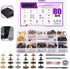 65Pcs 12.5mm Leather Snap Fasteners Kit, Including 6 Colors 60 Sets Leather Rivets with 4Pcs Fixing Tools and Soft Tape Measure, Metal Button Leat...