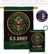 Army Proudly Family Burlap Garden Flag - Armed Forces Rangers United State American Military Veteran Retire Official - House Decoration Banner Sma...