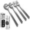 Emotions Utensil Set for Kids (4pcs) Stainless Steel Engraved with Motivational Words to Encourage Eating | Ages 2+ | Child Flatware Cutlery Set |...