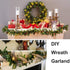 4 Strands Christmas Garland, Total 80 Feet Artificial Pine Garland Soft Greenery Garland for Holiday Wedding Party,Stairs,Fireplaces Decoration, O...