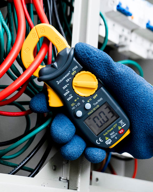 2000 Count Digital Clamp Meter, JOSANHOER Multimeter Tester, Volt Meter Auto-Ranging, Measures Resistance, Continuity, Diodes, AC Current Voltage ...