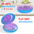 Retainer Case Orthodontic Dental Case, UVC Disinfectant Aligner Case with Vent Holes Mirror, UV Light Denture Box Slim, Retainer Holder Box for Mo...