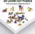 Wooden Jigsaw Puzzles,Unique Shaped Jigsaw Puzzles, Jigsaw Puzzles for Adults,Wood Cut Puzzles,Animal Shaped Puzzles,Colorful Puzzle Clown Best Gi...