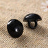 dophee 100Pcs Black Plastic Safety Eyes, DIY Craft Eyes Type Mushroom Domed Round Buttons Sewing Shank for Bear Amigurumi Crochet Puppet Plush Stu...