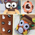 Felt Sheets Fabric, 7" x 11" Felt Fabric for Crafts 10Pcs Halloween Christmas Fabric Fall Felt for DIY and Sewing Projects (Brown)...