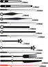 Mudder 14 Styles Black Clock Hands Only Clock Movements Clock Mechanisms, Non Ticking Hands, Clock Hands Replacement Kit Made of Aluminum, DIY Clo...