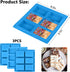 Rice Krispies Silicone Mold for Rice Krispies Treats Baking, 6-Cavity Granola Cereal Bars Mold for Chocolate Cheesecake Brownie...