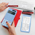 Scientific Calculators School Supplies, ROATEE 401 Functions 2-Line Display with Sliding Cover, Solar Battery Power for Middle High School & Colle...