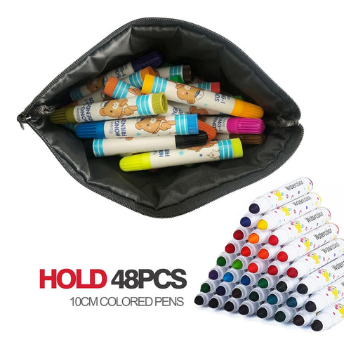 Meiyuuo Makeup Bag Bulk Cosmetic Bags Set 2PACK Organizers Medium Cosmetics Bag Small Make up Pouch for Purse for Women Ladies(Cute Cow Print)...